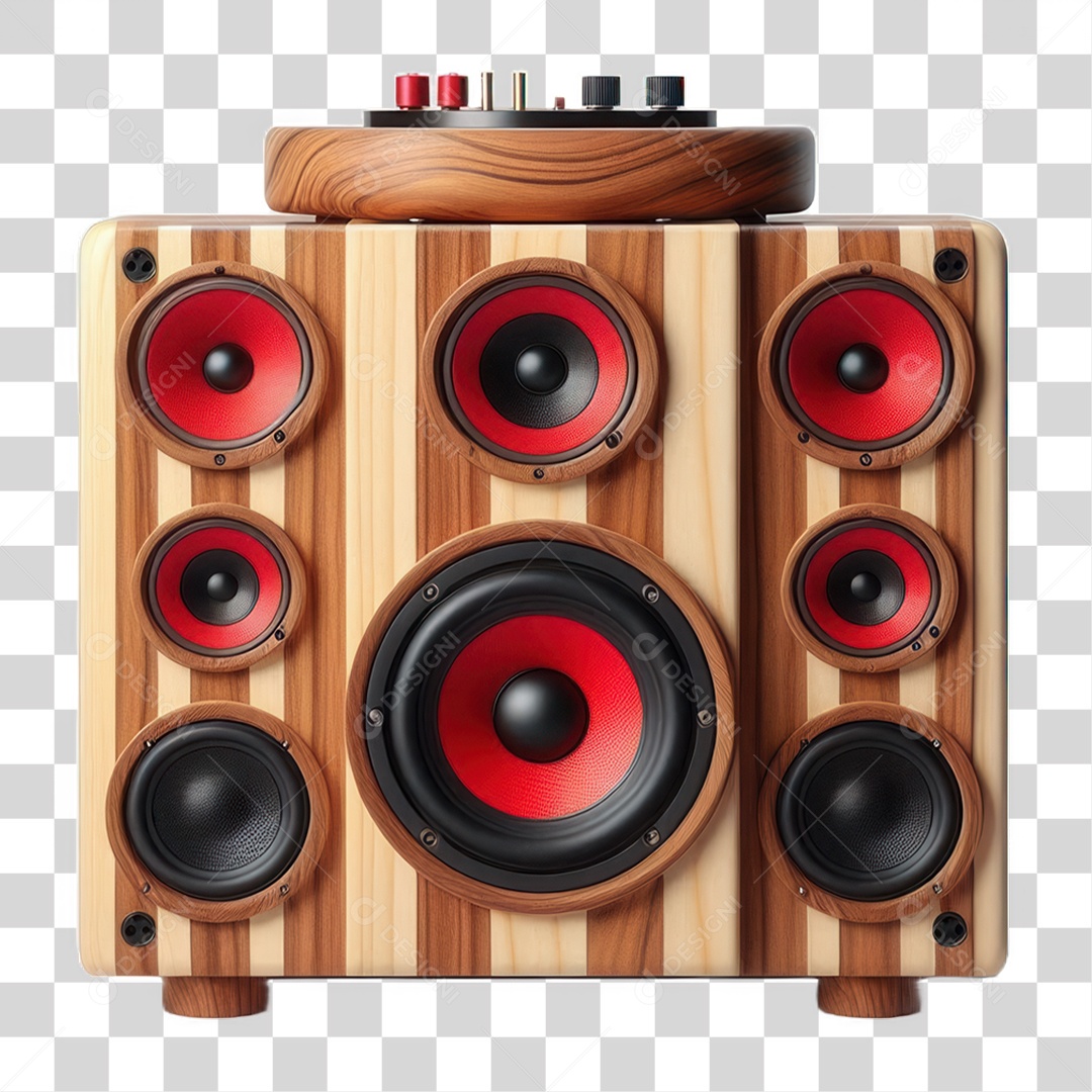 Caixa de Som Elemento para Composição Elemento IA Inteligência artificial