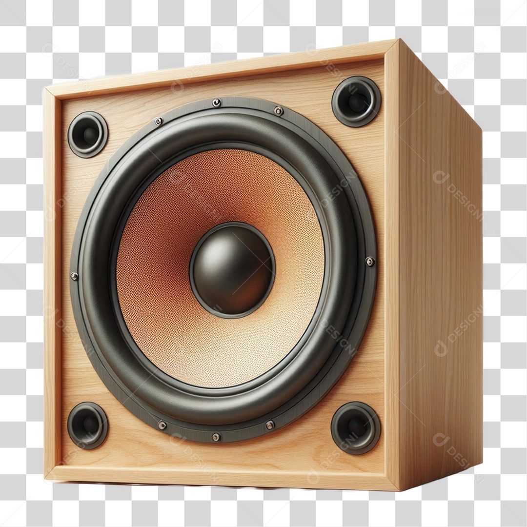 Caixa de Som Elemento para Composição Elemento IA Inteligência artificial