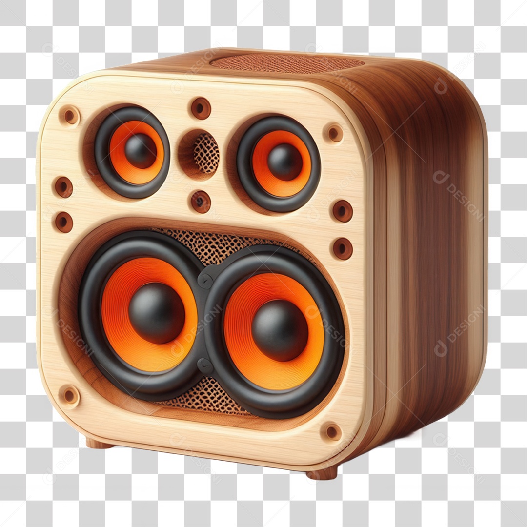 Caixa de Som Elemento para Composição Elemento IA Inteligência artificial