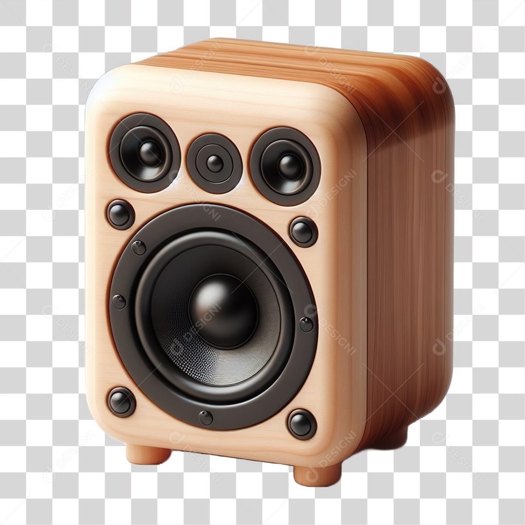 Caixa de Som Elemento para Composição Elemento IA Inteligência artificial