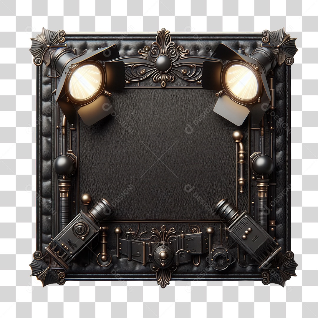 Elemento 3D Placa de Madeira PNG Transparente