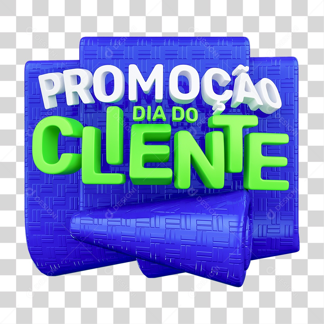 Selo 3D Promoção do Cliente PNG Transparente