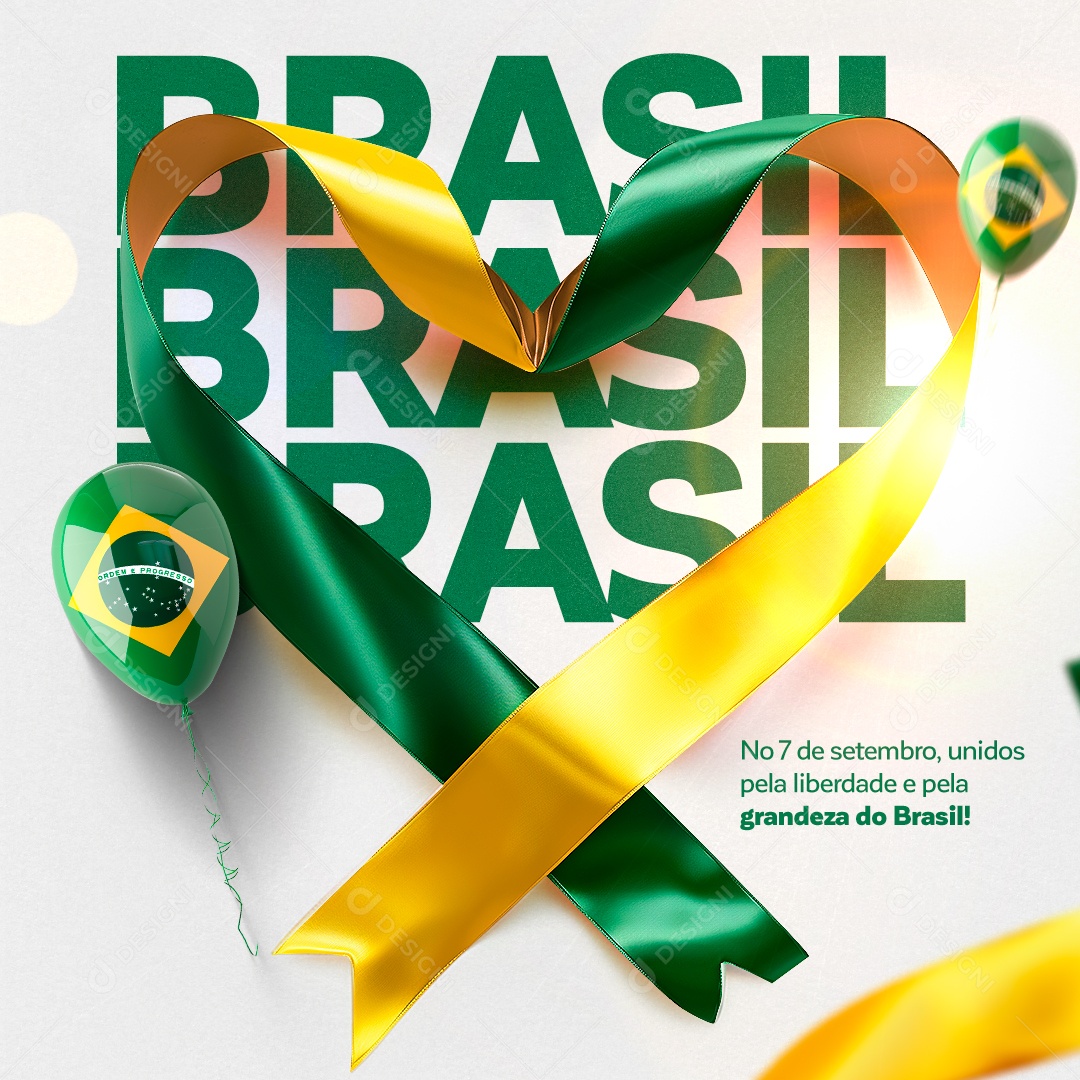 Dia da Independência do Brasil Social Media PSD Editável