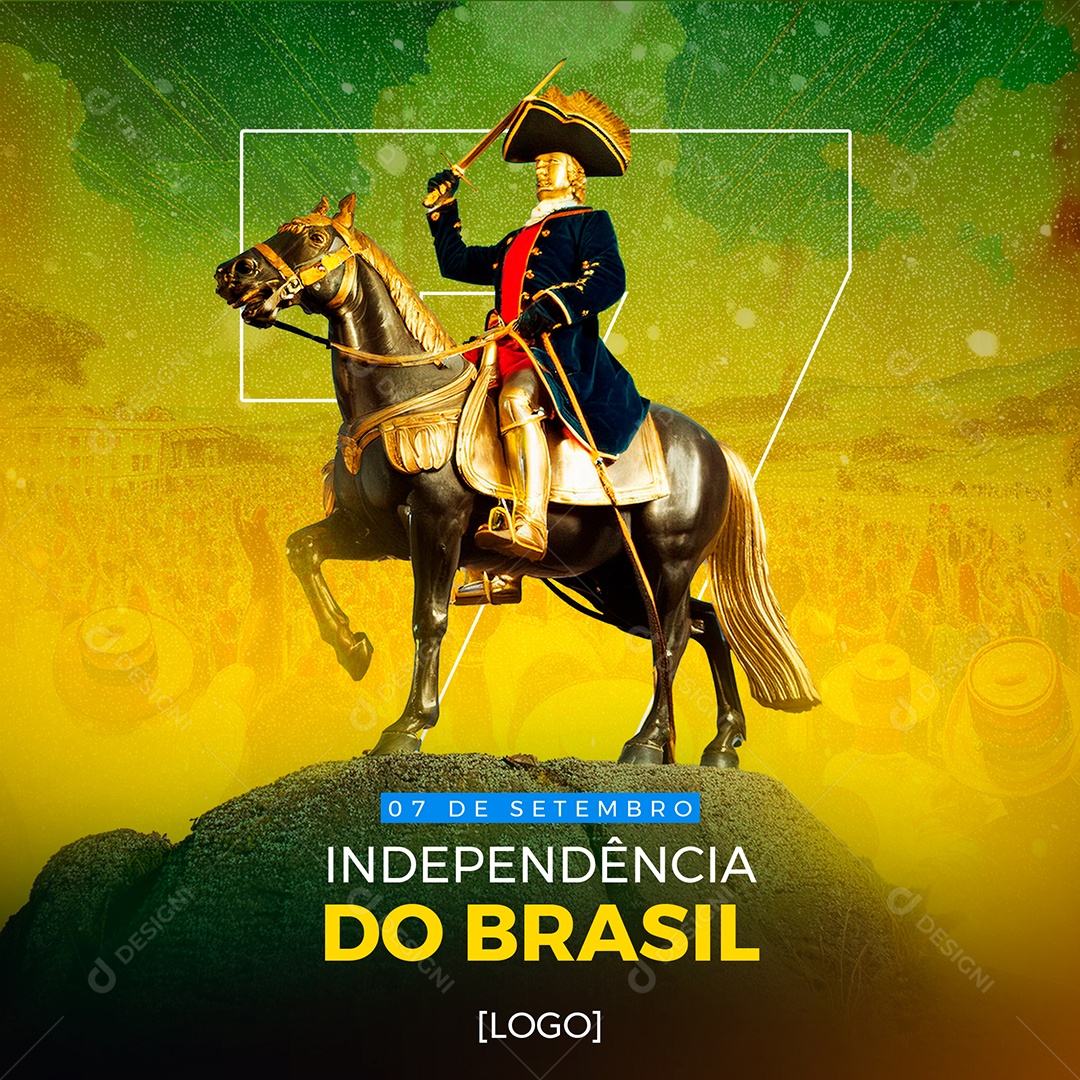 Dia da Independência do Brasil Social Media PSD Editável