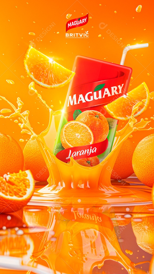 Story Suco de Caixinha Maguary Social Media PSD Editável