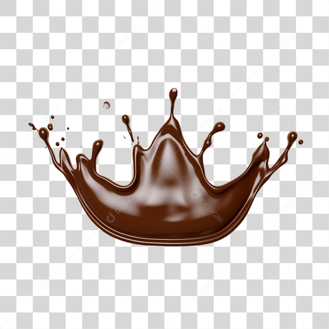 Splash de Chocolate PNG Transparente