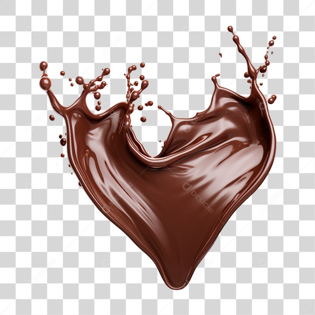 Splash de Chocolate PNG Transparente