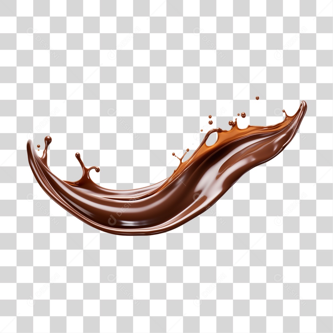Splash de Chocolate PNG Transparente