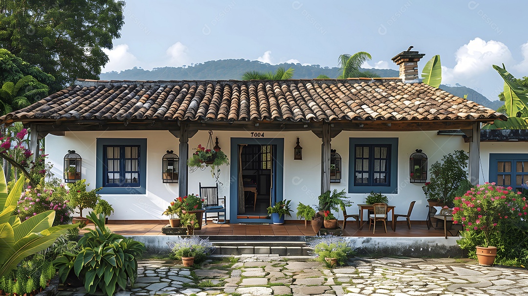 Casa linda colonial de antigas fazendas