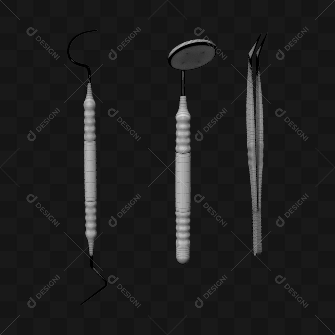 Instrumentos Odontológicos - Modelo 3D