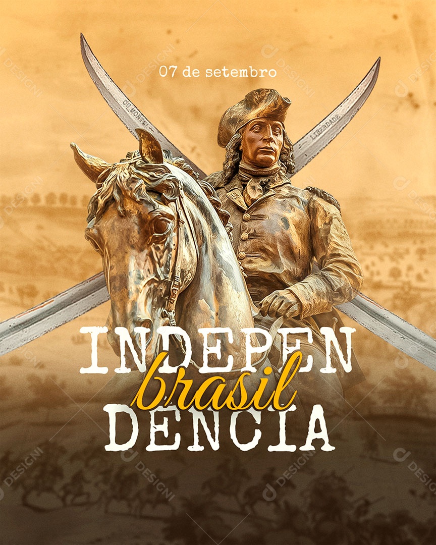 Social Media Dia da Independência do Brasil 07 de Setembro PSD Editável
