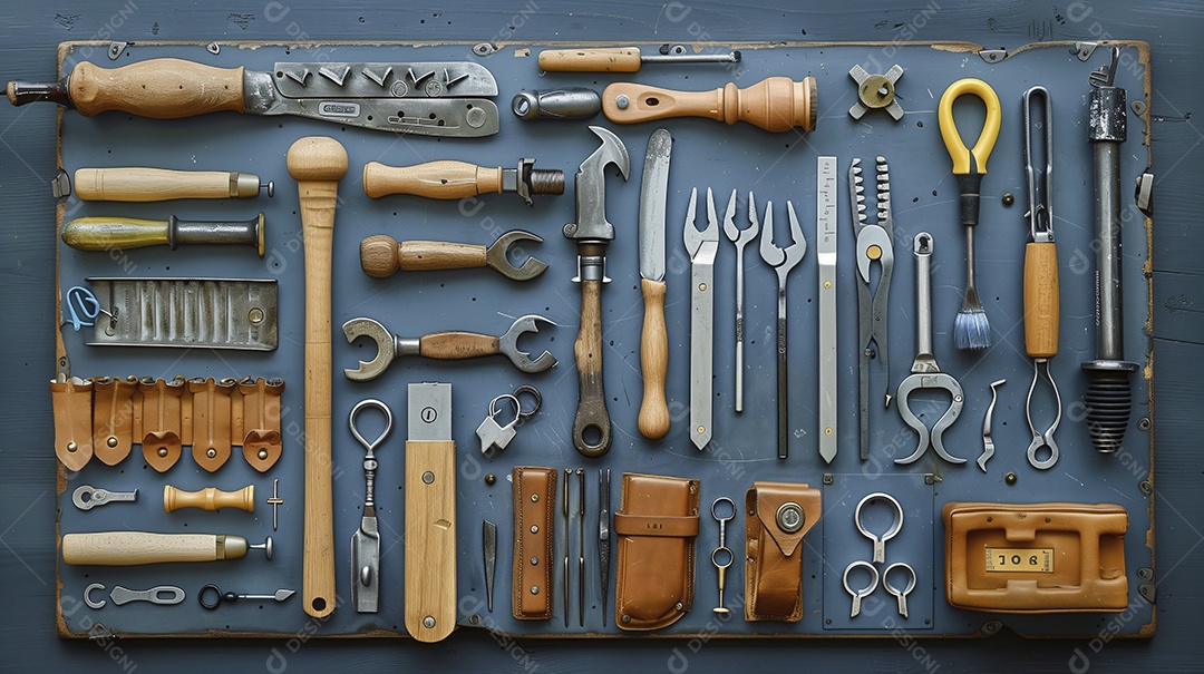 Ferramentas antigas algumas de madeira completa