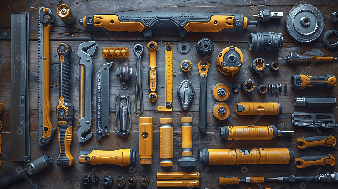 Uma maleta com kit de ferramentas completas