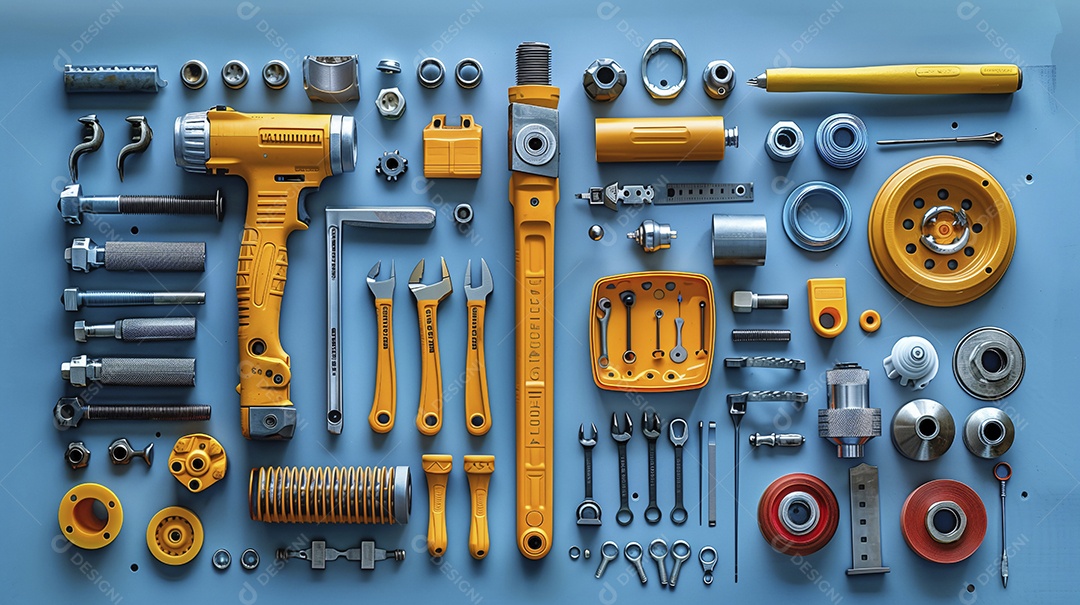 Ferramentas kit completo amarela