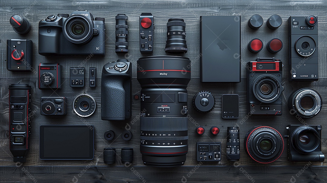 Equipamentos modernos para fotografias
