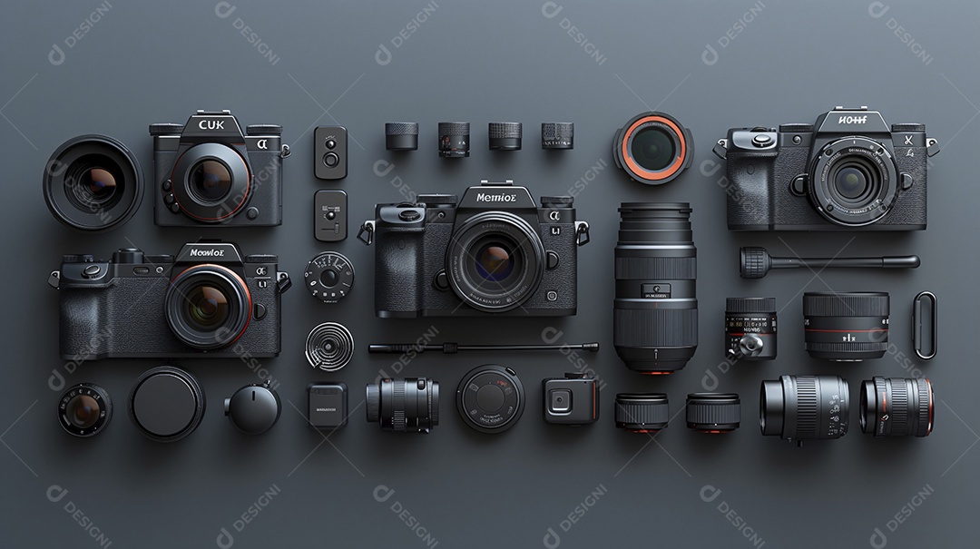 Equipamentos modernos para fotografias