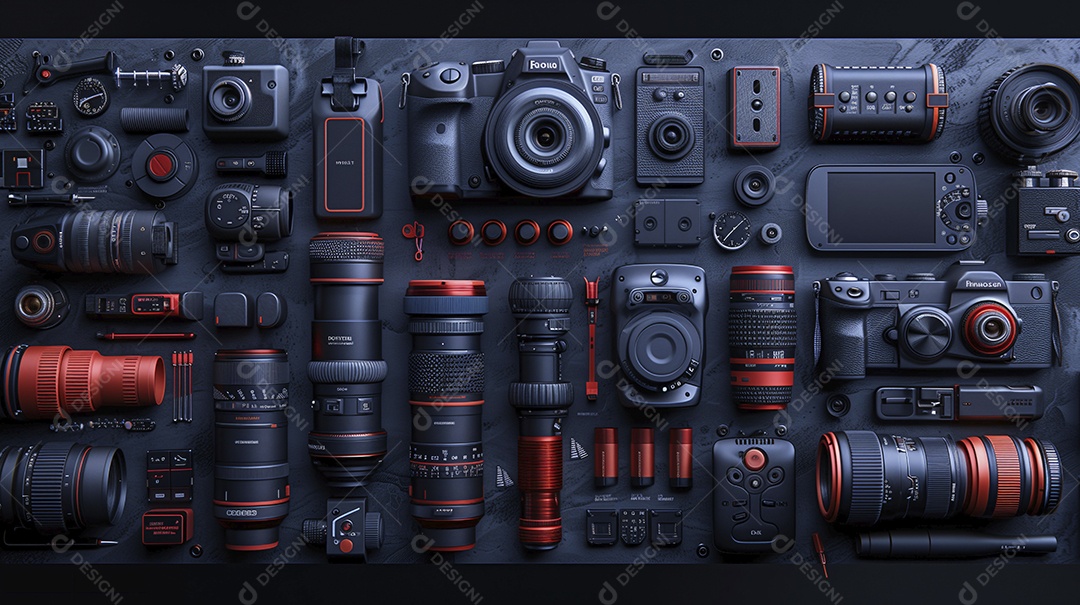 Equipamentos modernos para fotografias