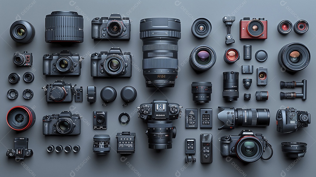 Equipamentos modernos para fotografias