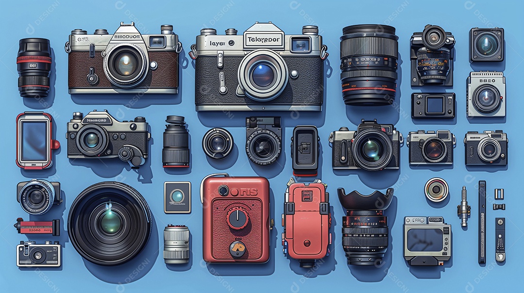 Equipamentos modernos para fotografias