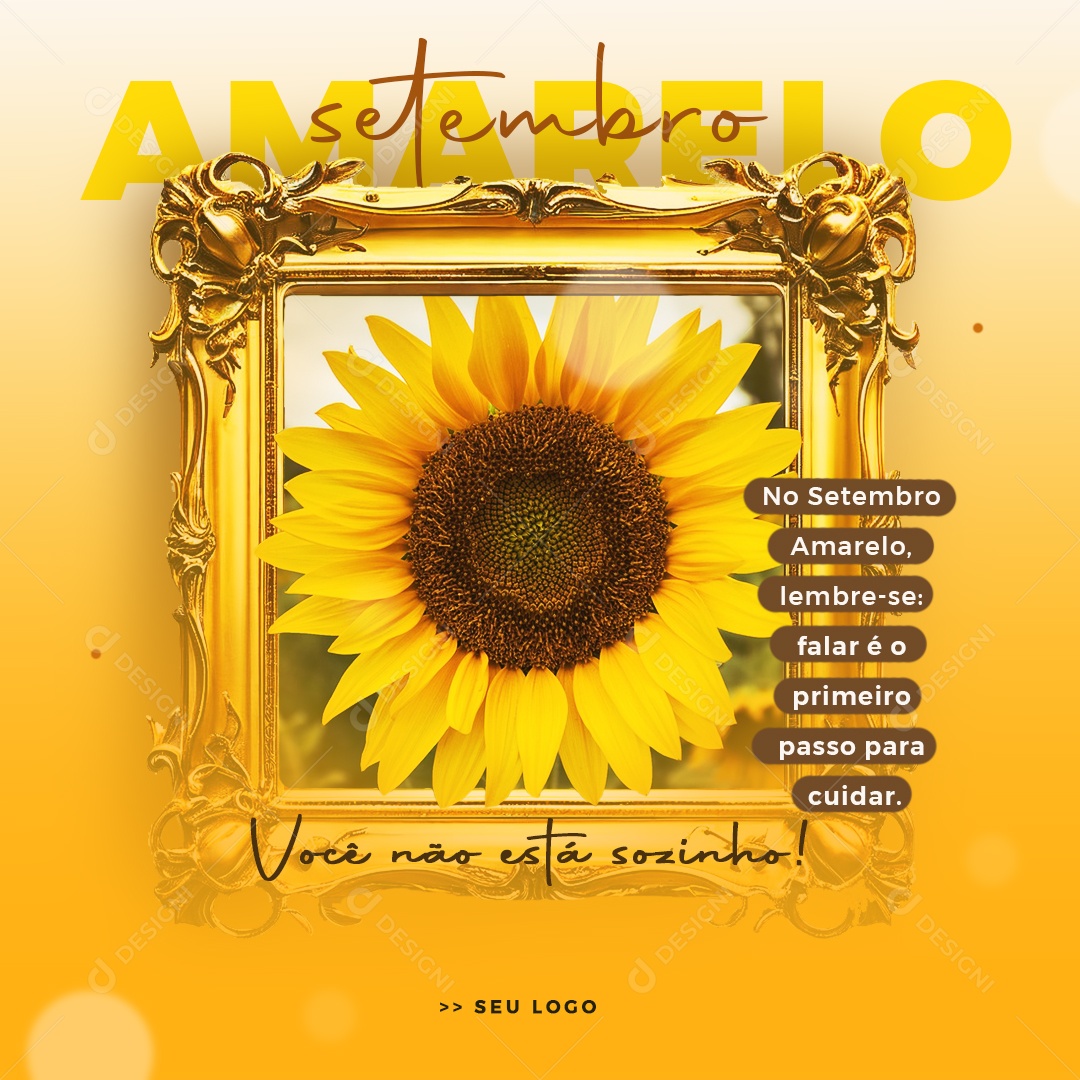 Setembro Amarelo Social Media PSD Editável