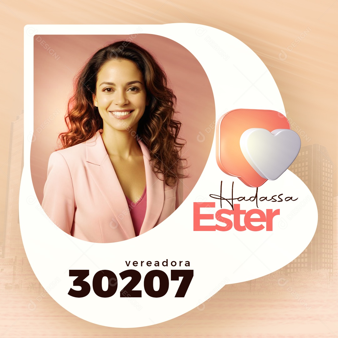 Campanha Política Social Media PSD Editável