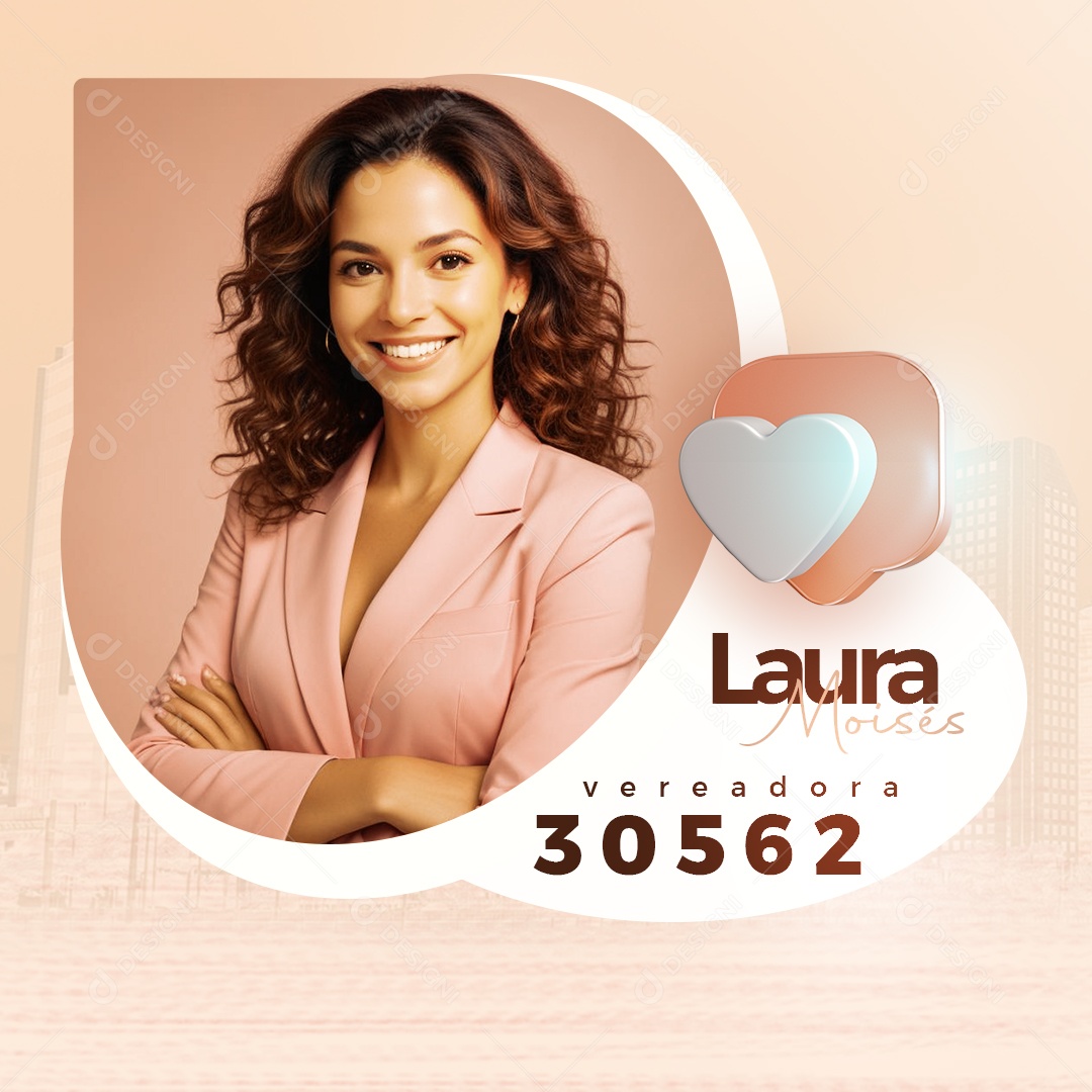 Campanha Política Social Media PSD Editável