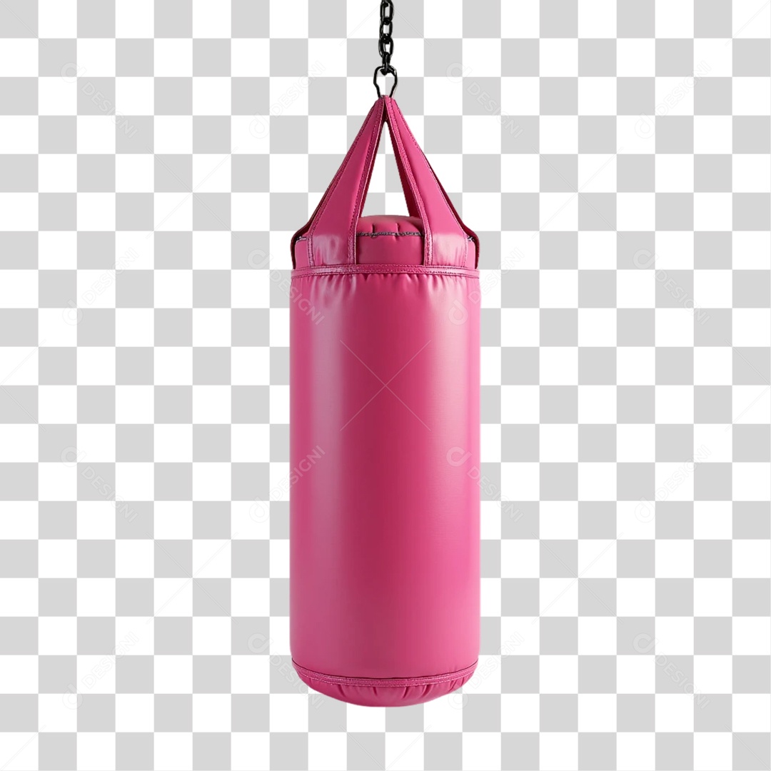 Elemento 3D Boxe Outubro Rosa PNG Transparente