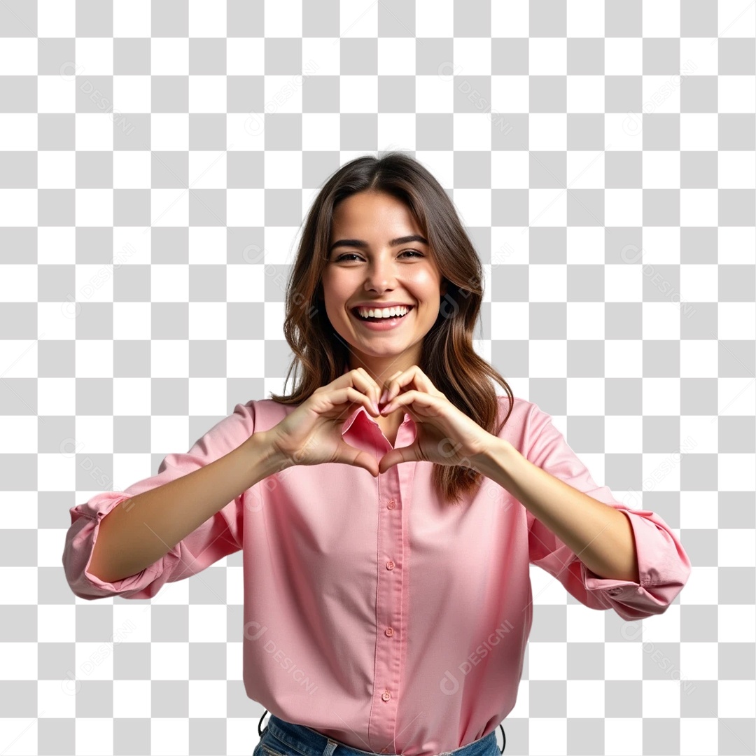 Mulheres Outubro Rosa PNG Transparente