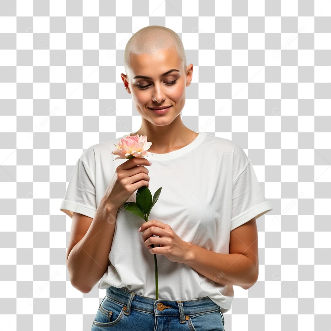 Mulheres Outubro Rosa PNG Transparente