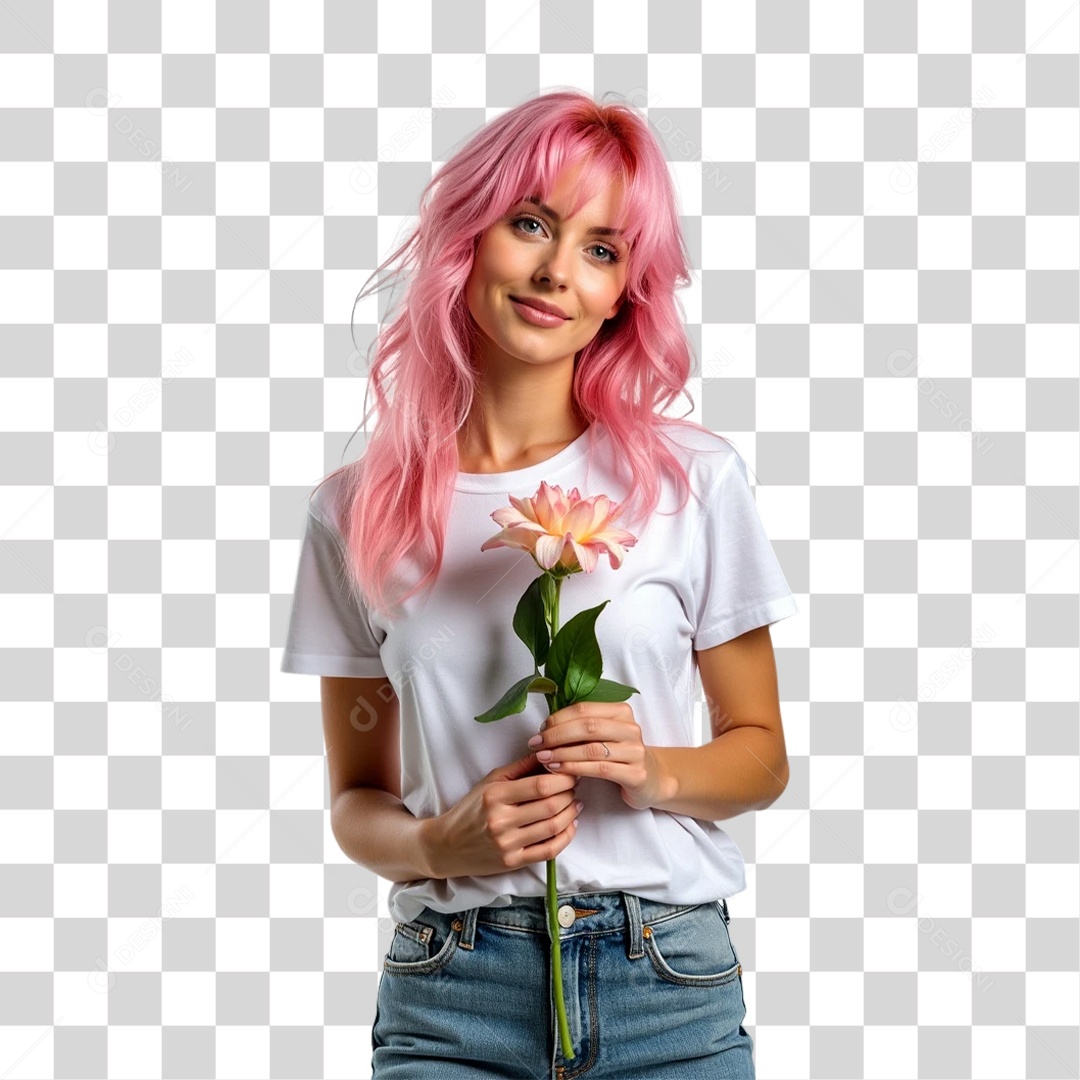 Mulheres Outubro Rosa PNG Transparente