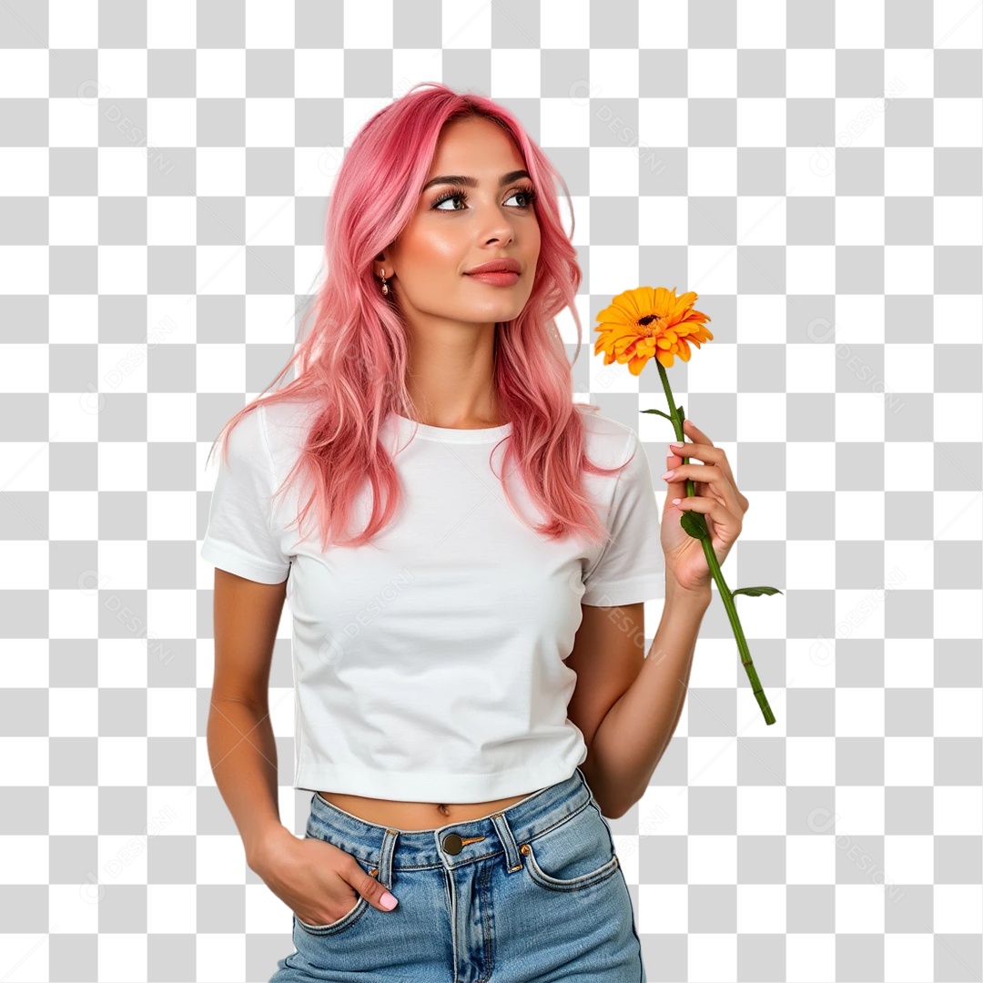 Mulheres Outubro Rosa PNG Transparente
