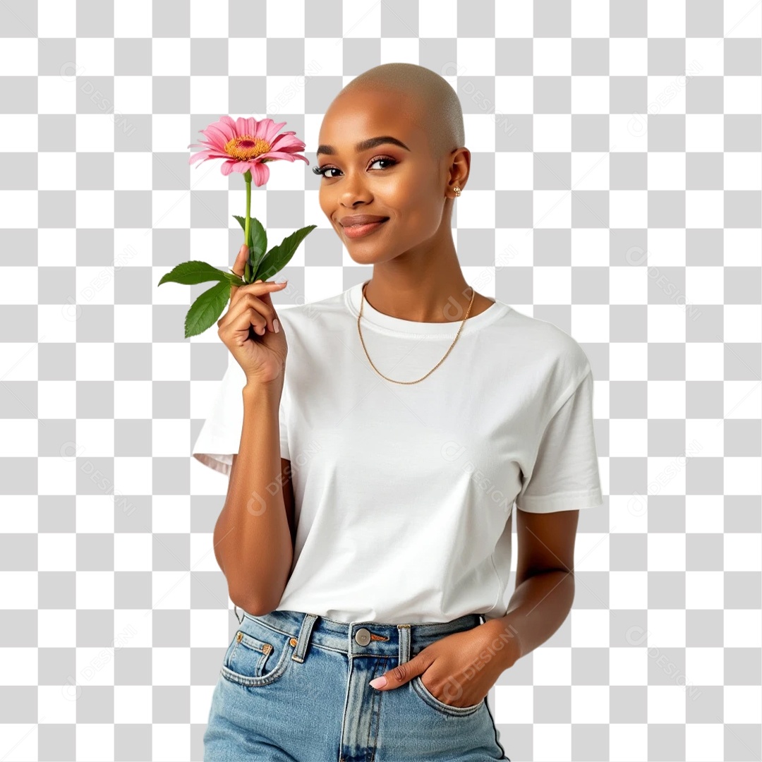 Mulheres Outubro Rosa PNG Transparente