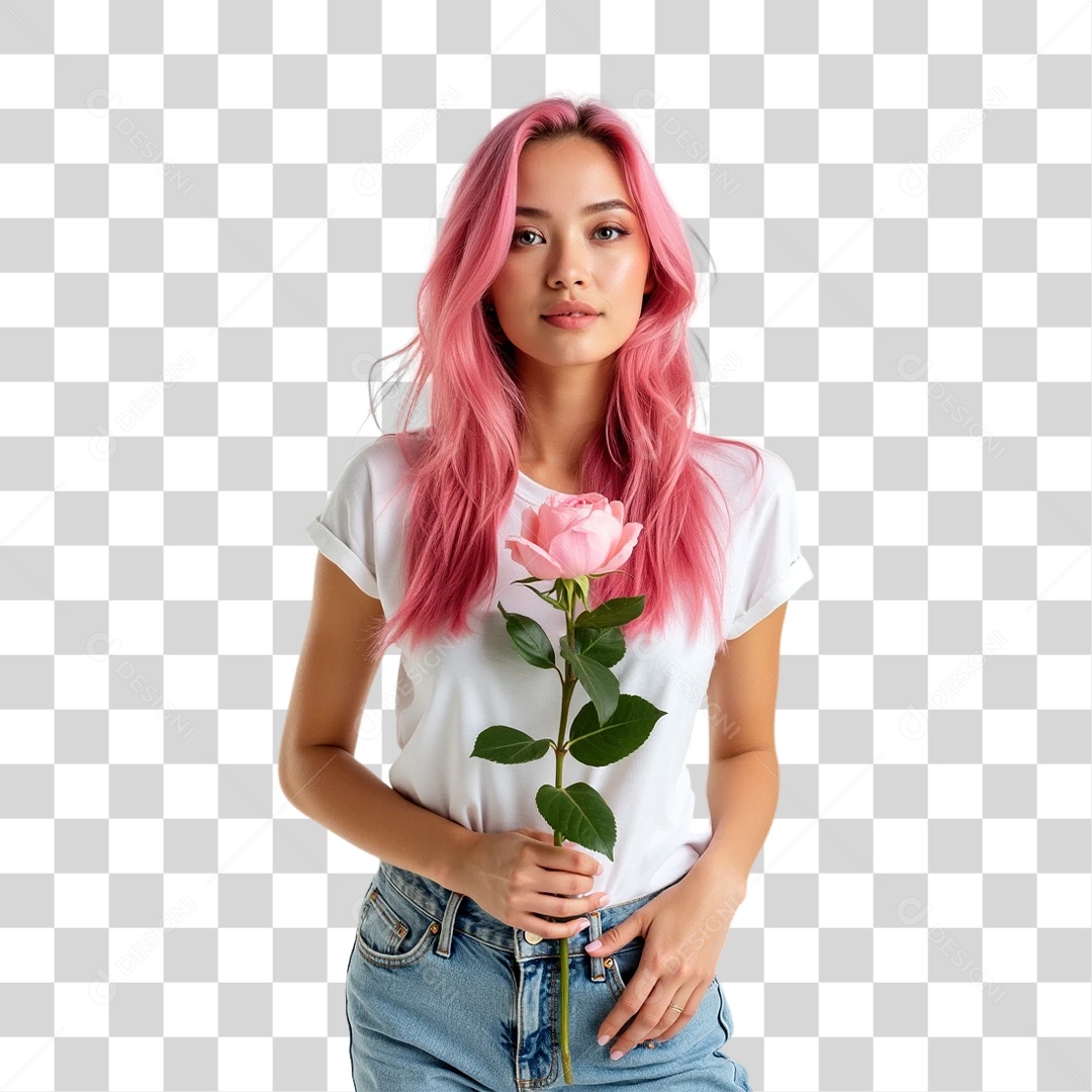 Mulheres Outubro Rosa PNG Transparente