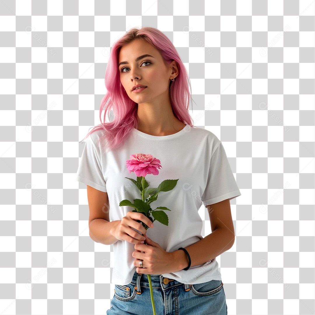 Mulheres Outubro Rosa PNG Transparente