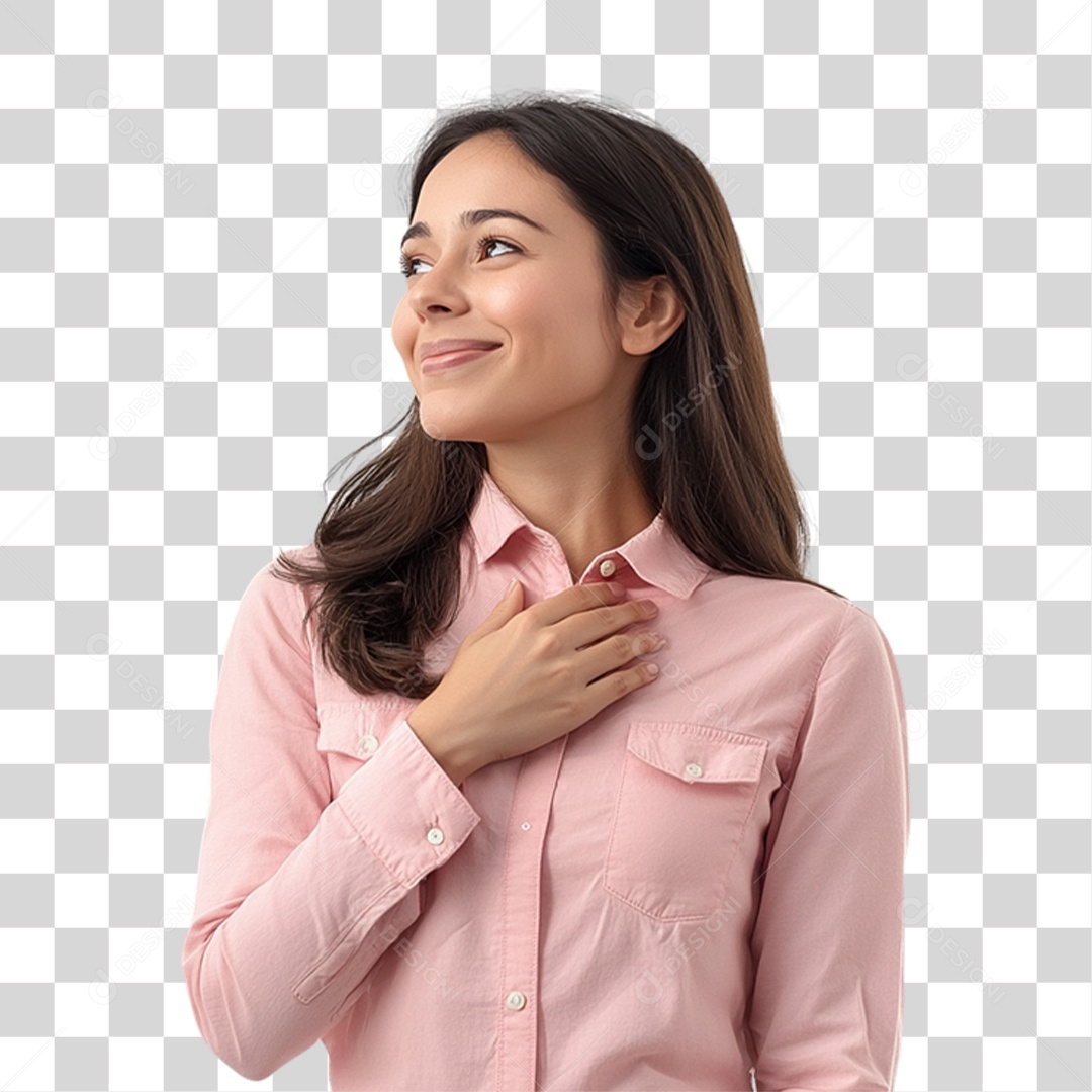 Mulheres Outubro Rosa PNG Transparente