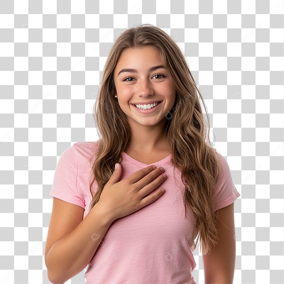 Mulheres Outubro Rosa PNG Transparente