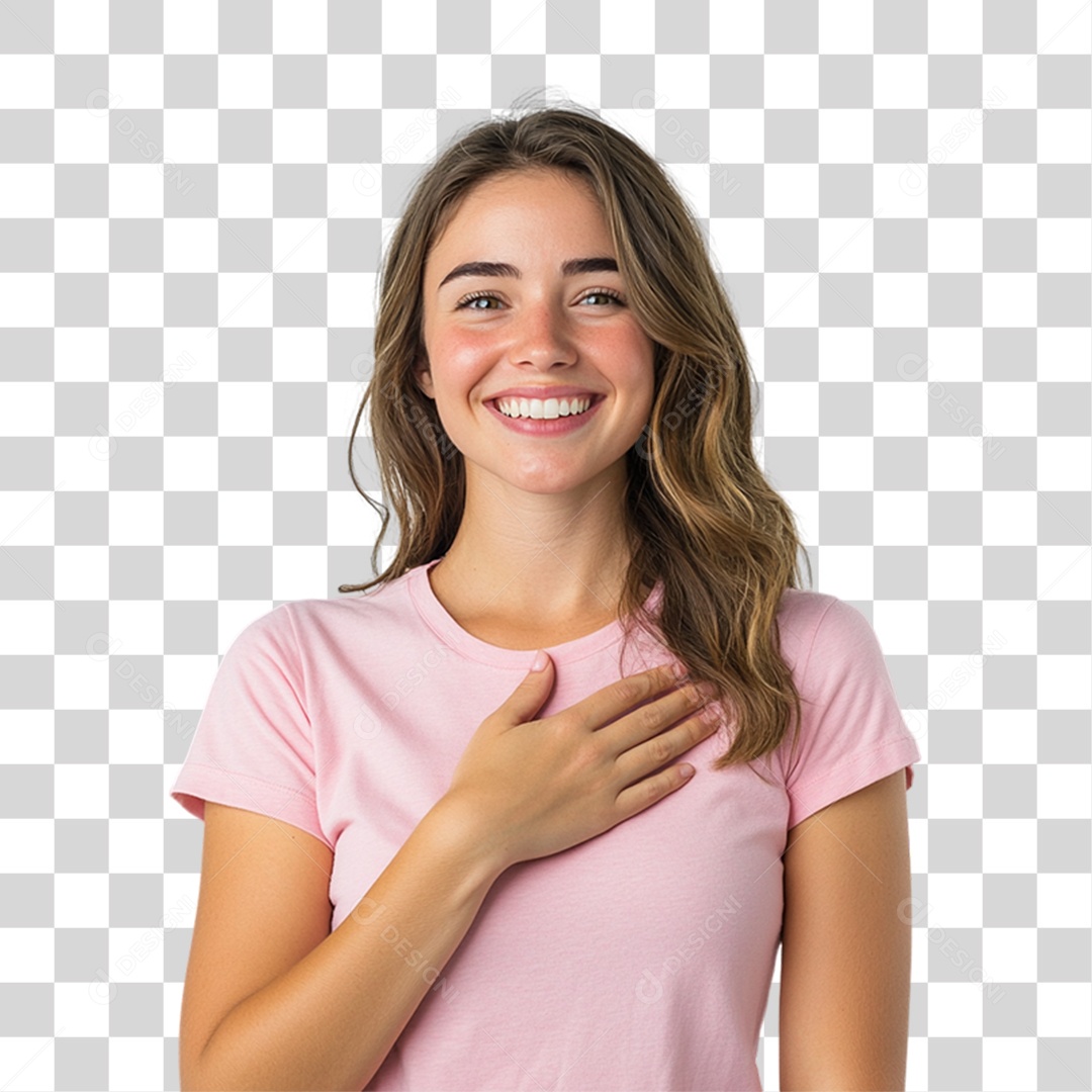 Mulheres Outubro Rosa PNG Transparente