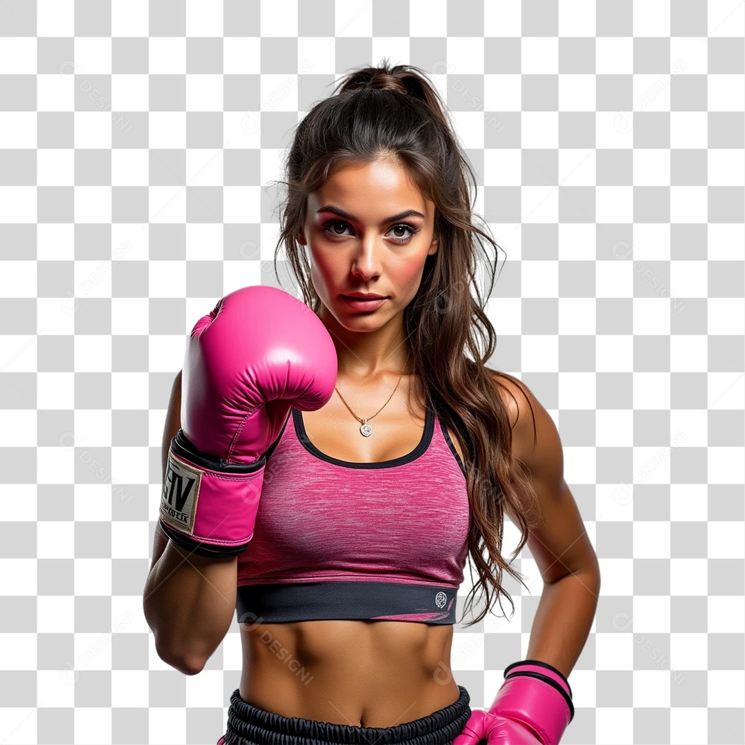 Mulheres Outubro Rosa PNG Transparente