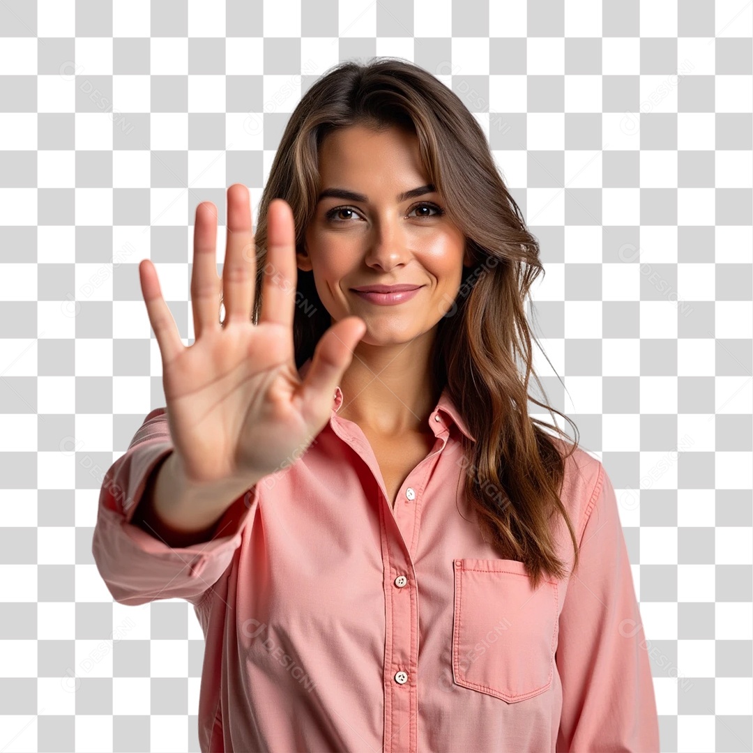 Mulheres Outubro Rosa PNG Transparente