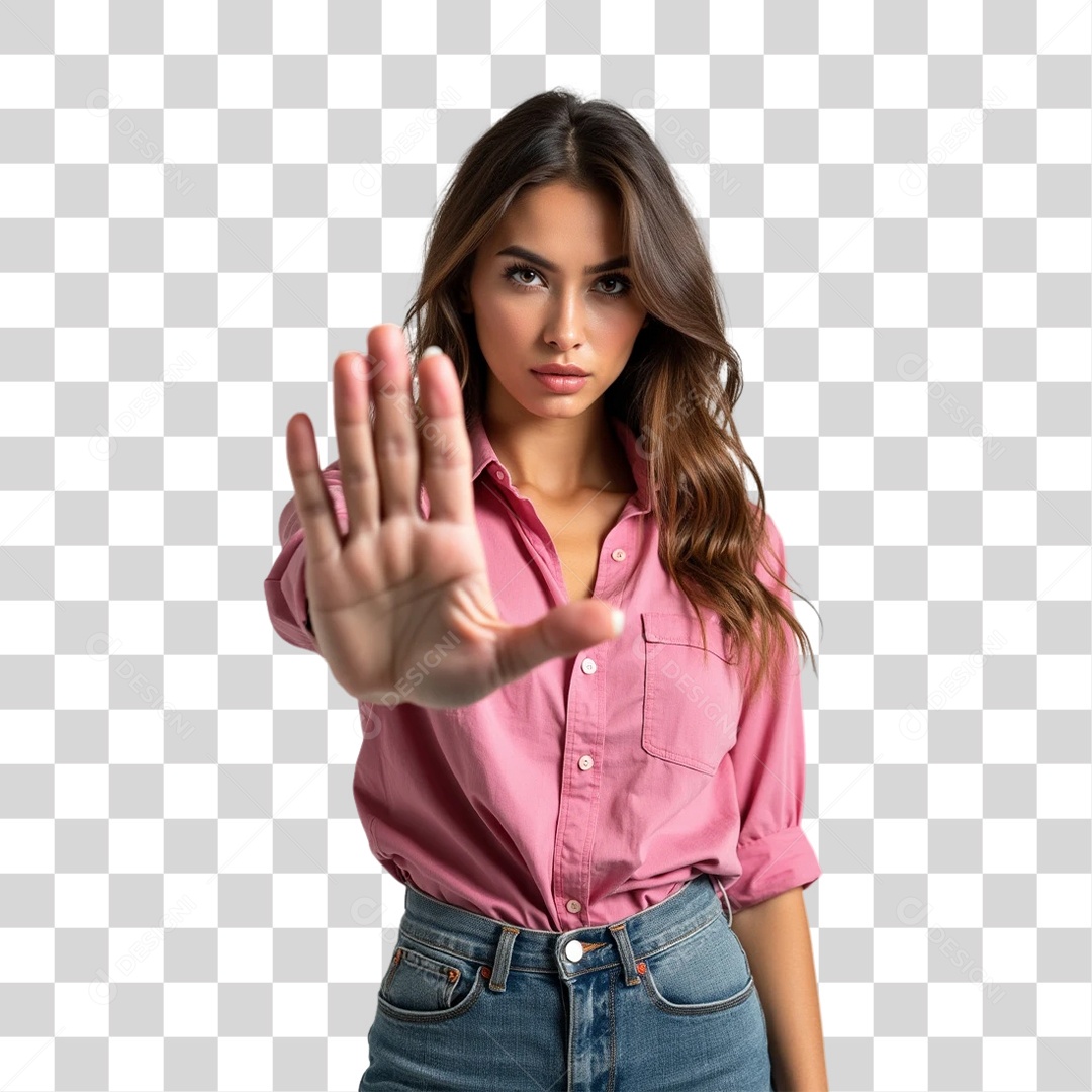 Mulheres Outubro Rosa PNG Transparente