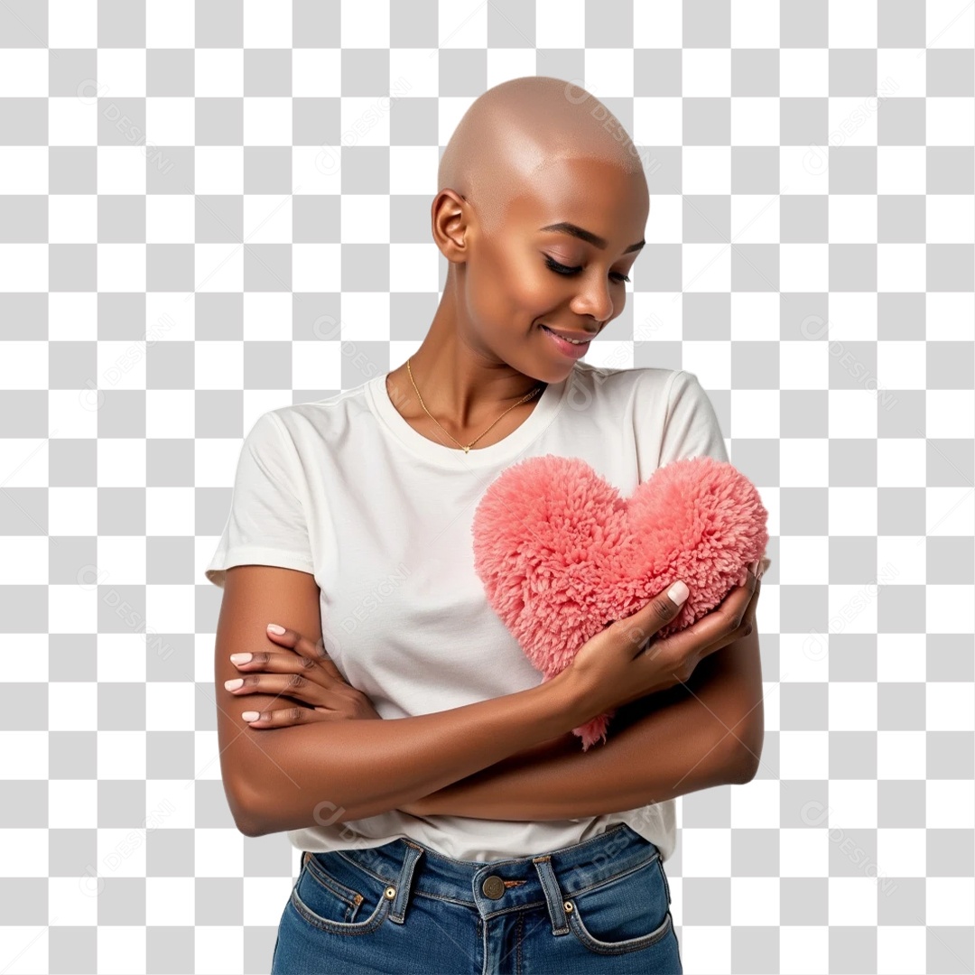 Mulheres Outubro Rosa PNG Transparente