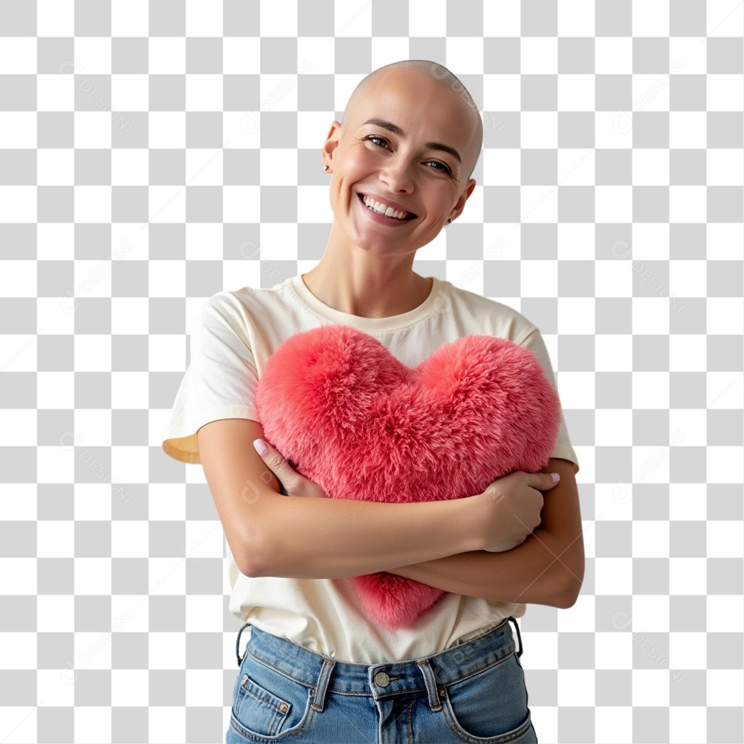 Mulheres Outubro Rosa PNG Transparente