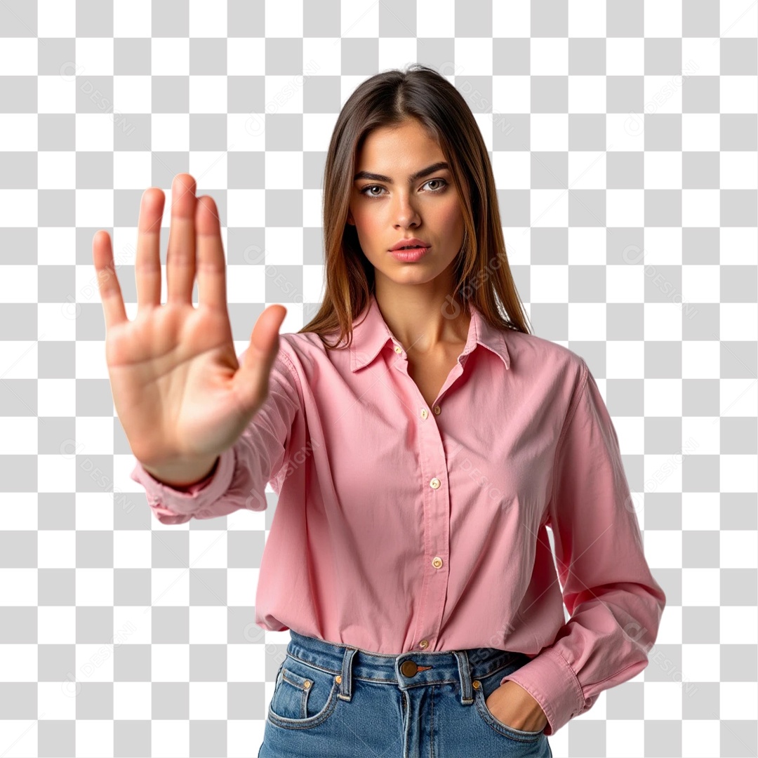 Mulheres Outubro Rosa PNG Transparente