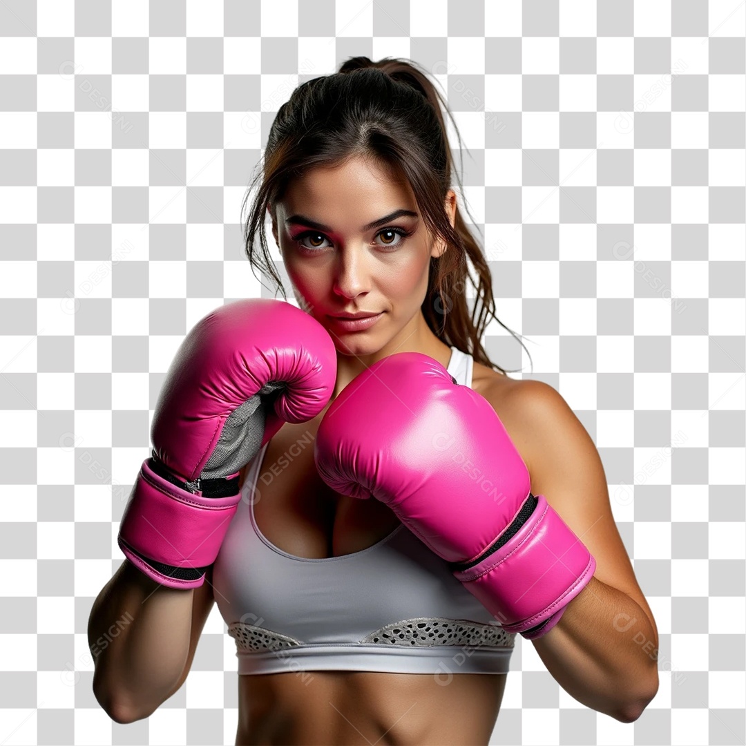 Mulheres Outubro Rosa PNG Transparente