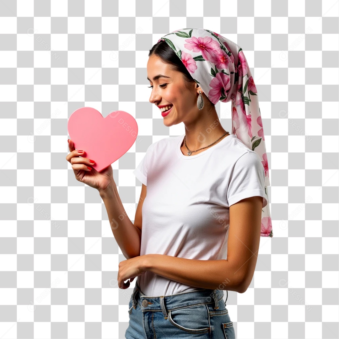 Mulheres Outubro Rosa PNG Transparente