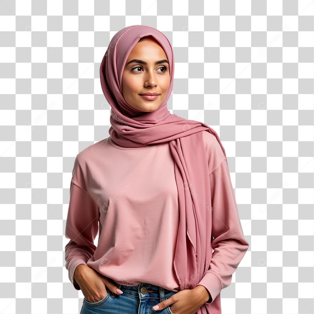 Mulheres Outubro Rosa PNG Transparente