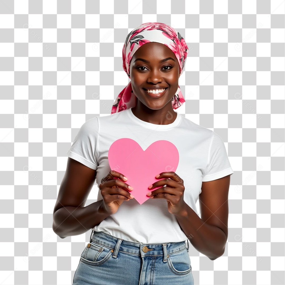 Mulheres Outubro Rosa PNG Transparente