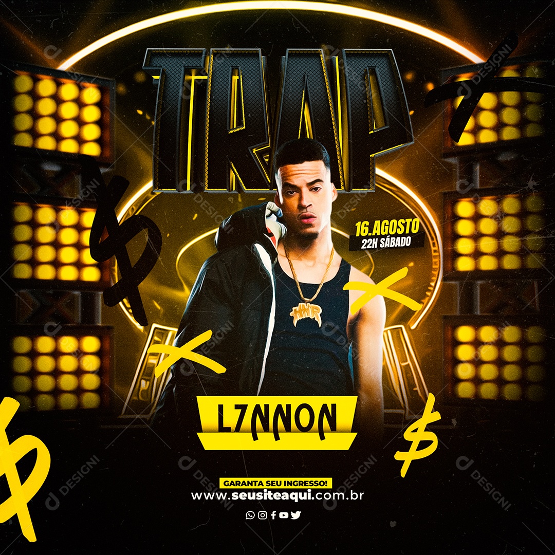 Balada Funk Social Media PSD Editável