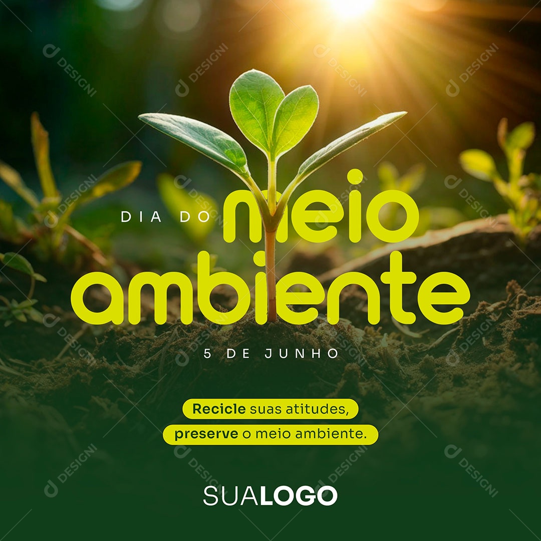 Dia do Meio Ambiente 05 de Junho Social Media PSD Editável