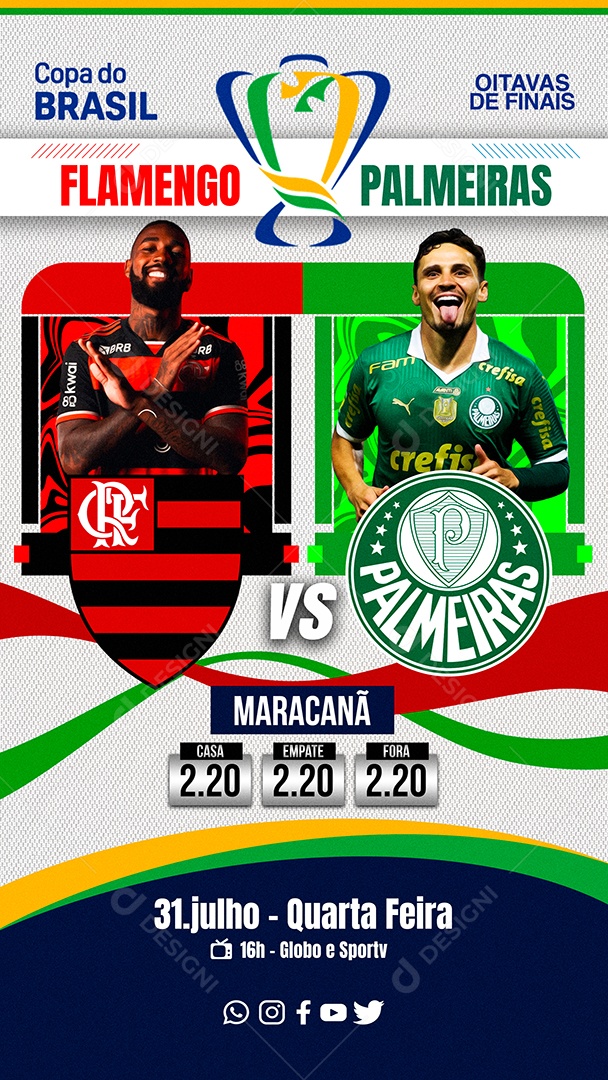 Social Media Futebol PSD Editável